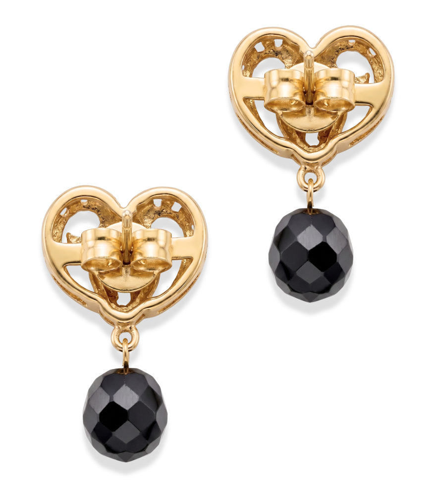 Rear View of Tarini Stud Earrings Jewelry for Pierced Ears 925 Sterling Silver One Size 6.4gms