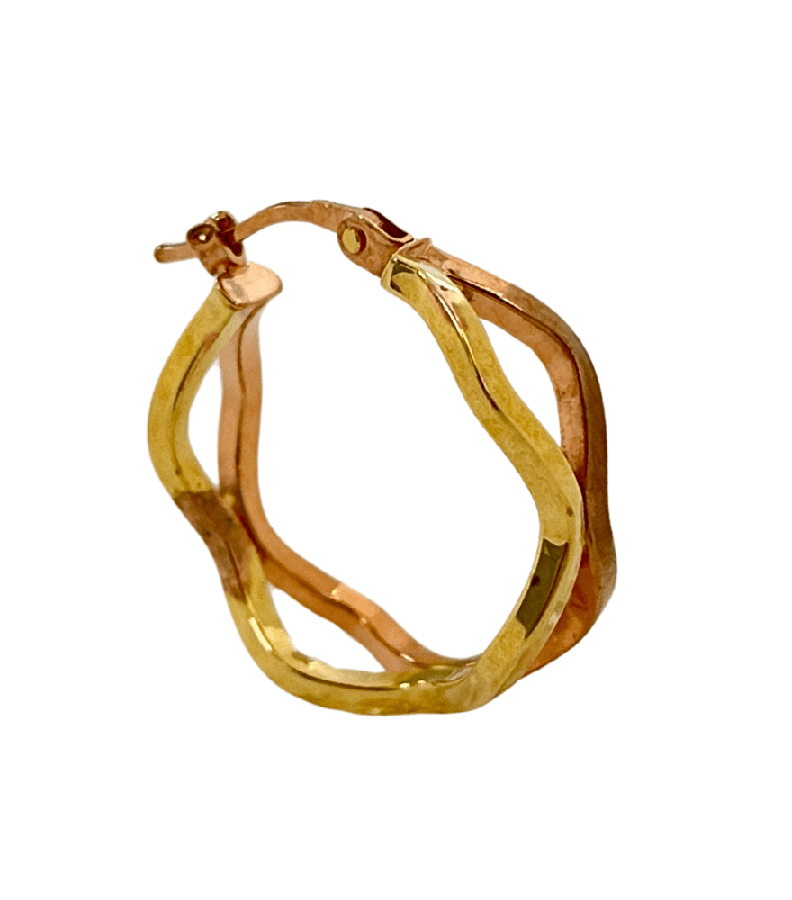 Fiorella Hoop Earrings in 18k Gold