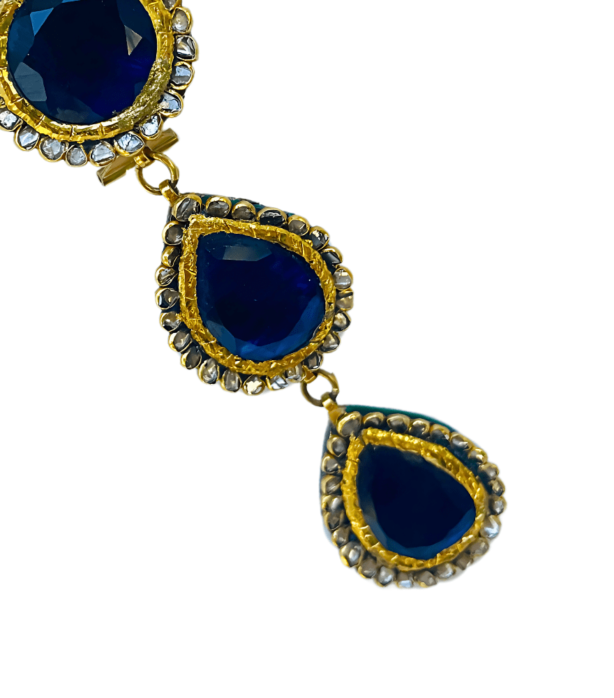 Aarti Single Cut Diamond Earrings in Gold