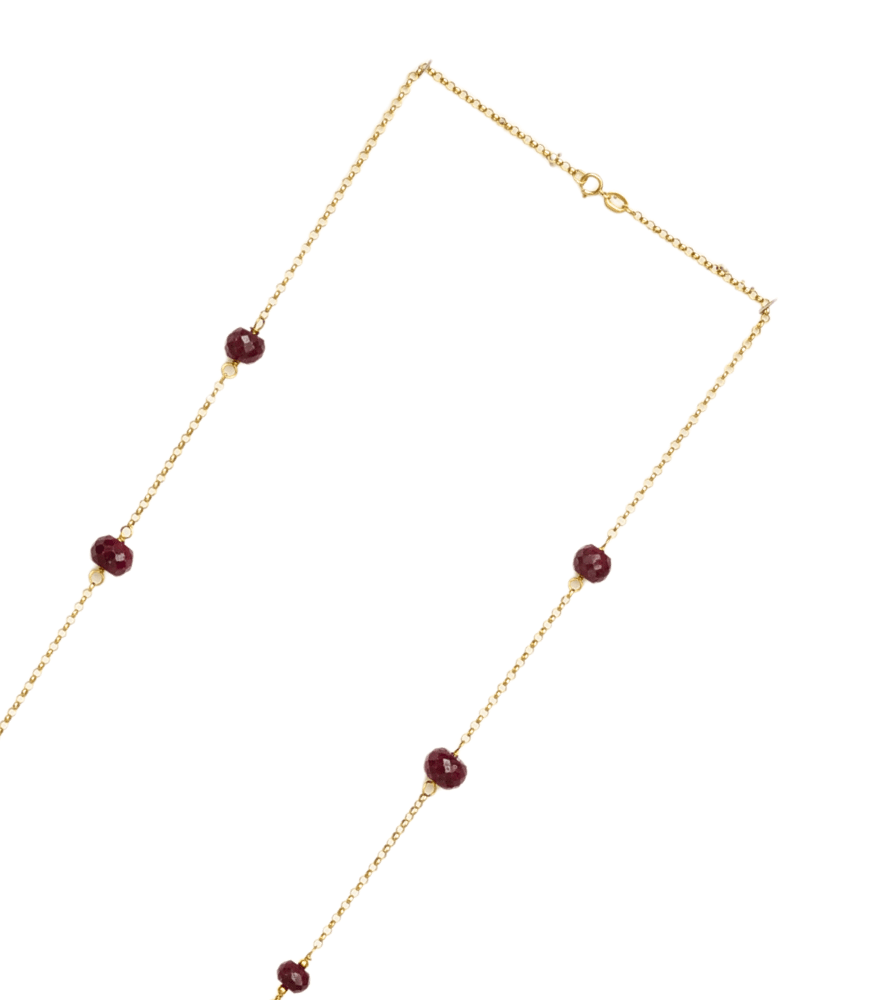 Tanvi Pearl and Enamel Necklace in 18k Gold