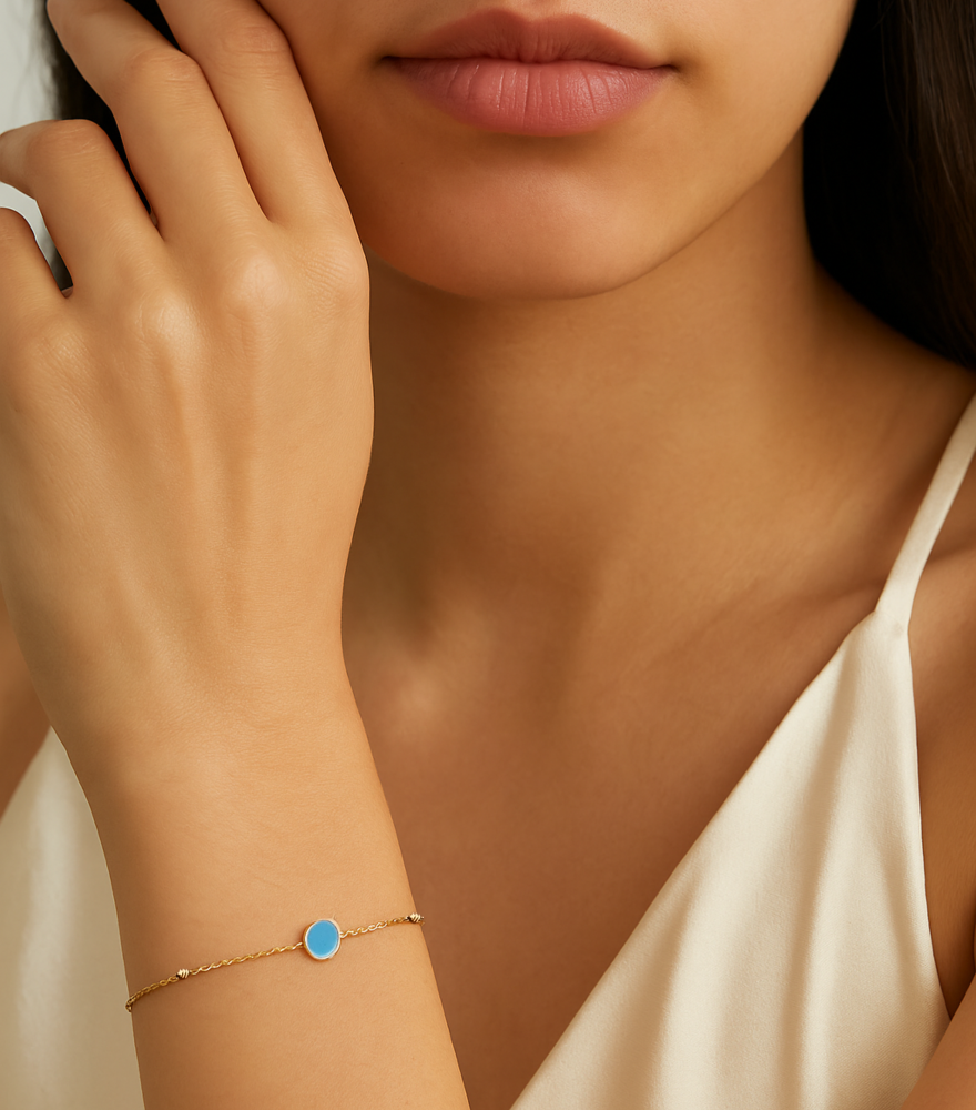 Eve Turquoise Bracelet in 18k Gold