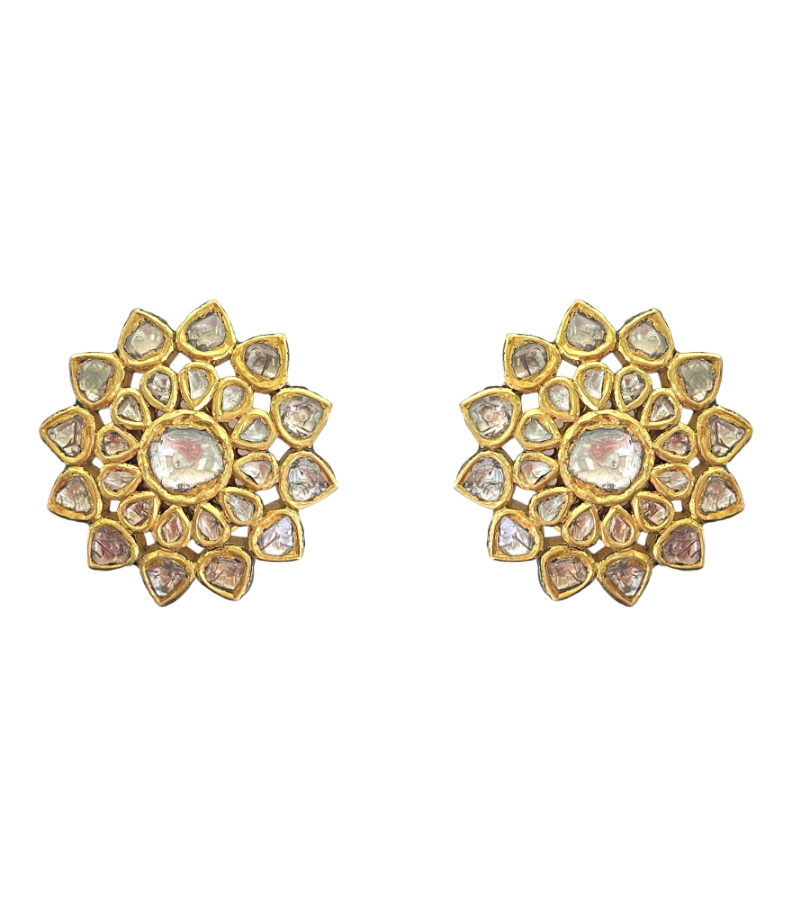 Rani Stud Earrings in 18k Gold