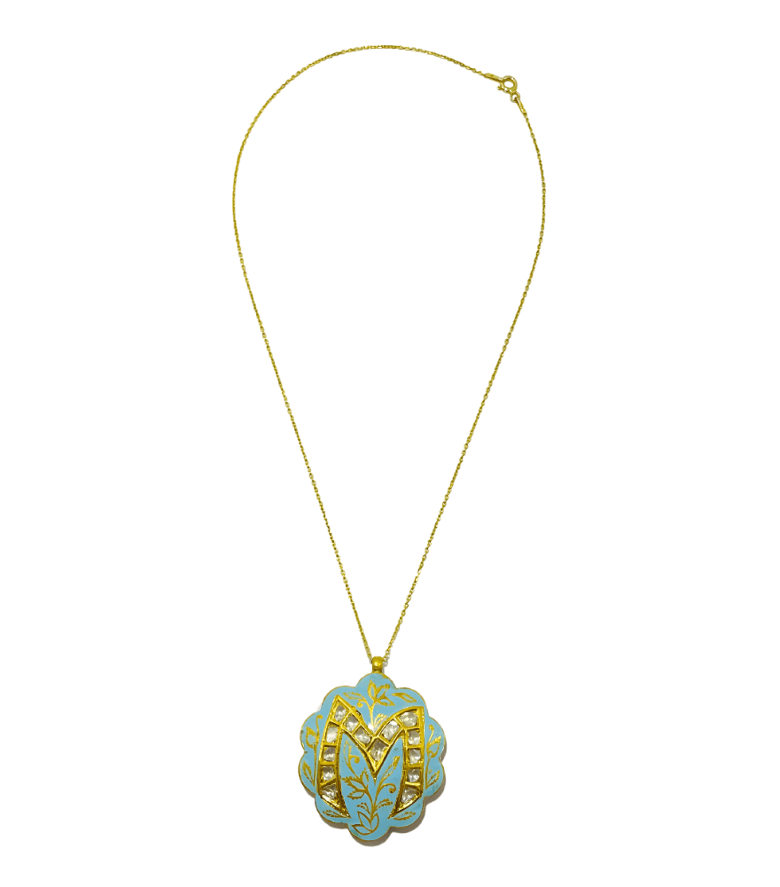 Akriti Polki Pendant in Gold