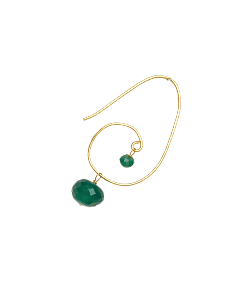 Shyla Onyx Earrings in 18k Gold