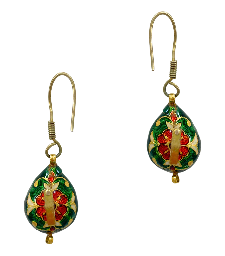 Aaravi Uncut Polki Dangle Earrings in 18k Gold