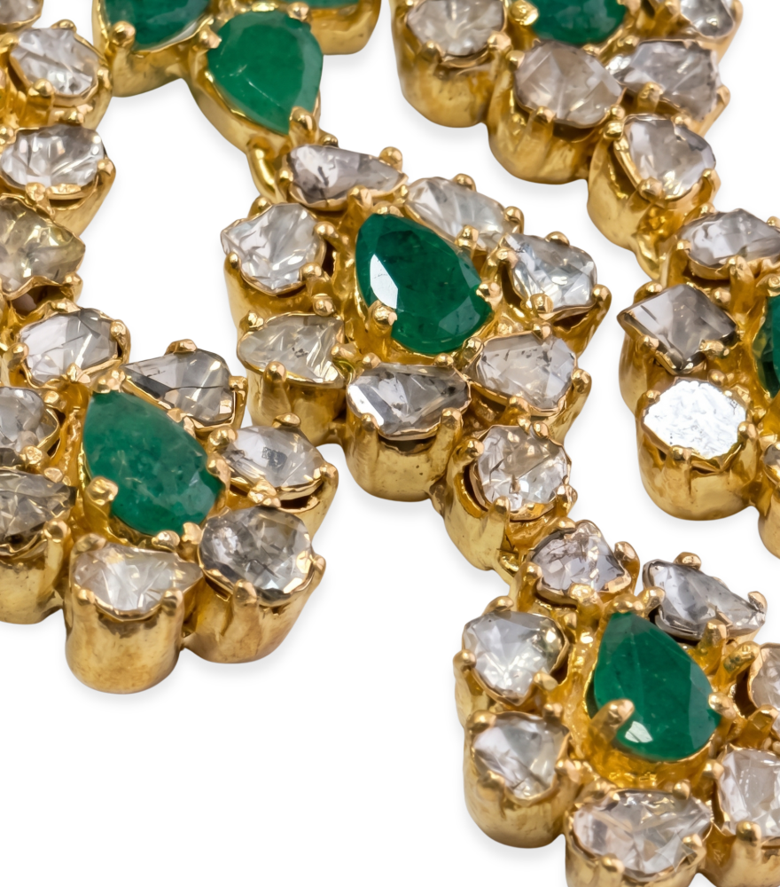 Closeup of Ragini Dangle Earrings Jewelry for Pierced Ears 18k Gold Plated 925 Sterling Silver One Size 39.2gms
