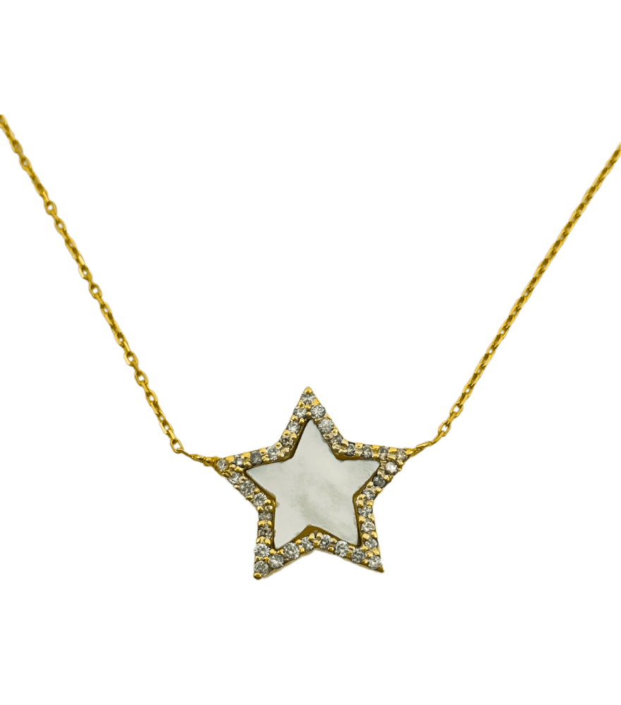 Nashira Diamond Necklace in 18k Gold