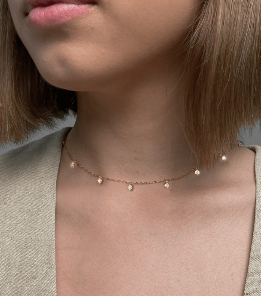 Starlight Charm Necklace in 18k Gold