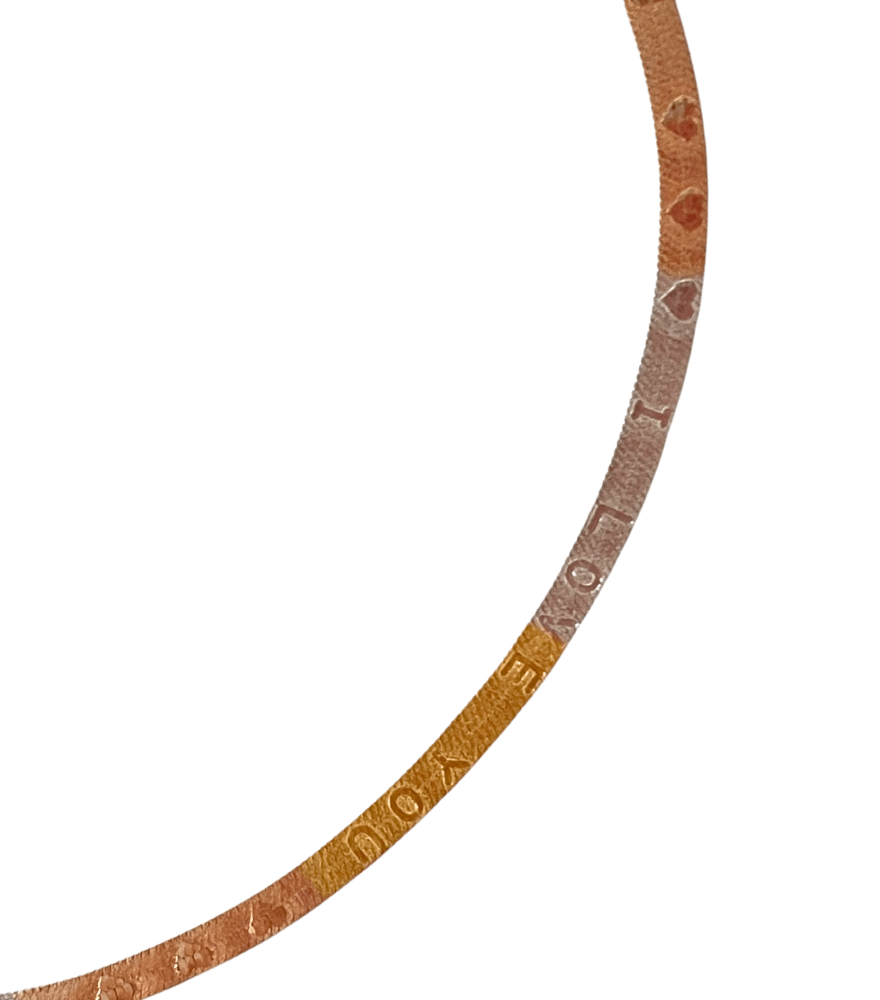 Three-Toned Luxe Herringbone Bracelet in 18K Gold
