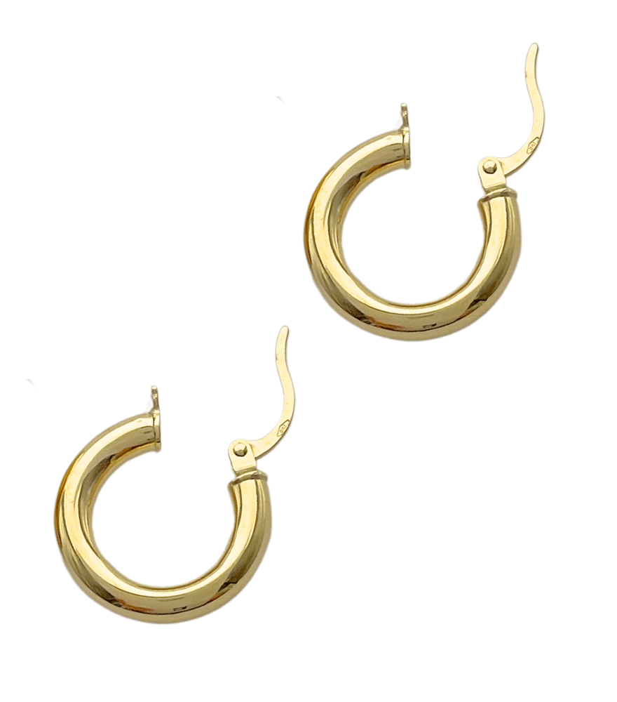 Piccola Hoop Earrings in 18k Yellow Gold