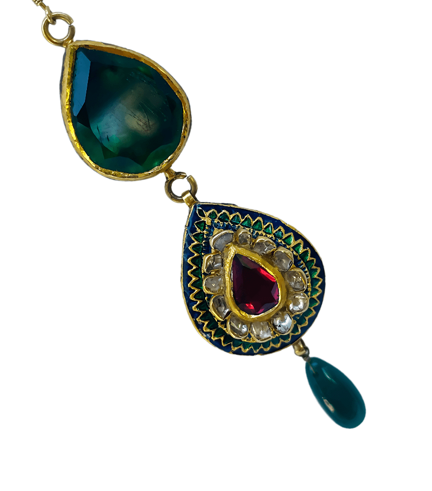 Kirti Polki Dangle Earrings in Gold
