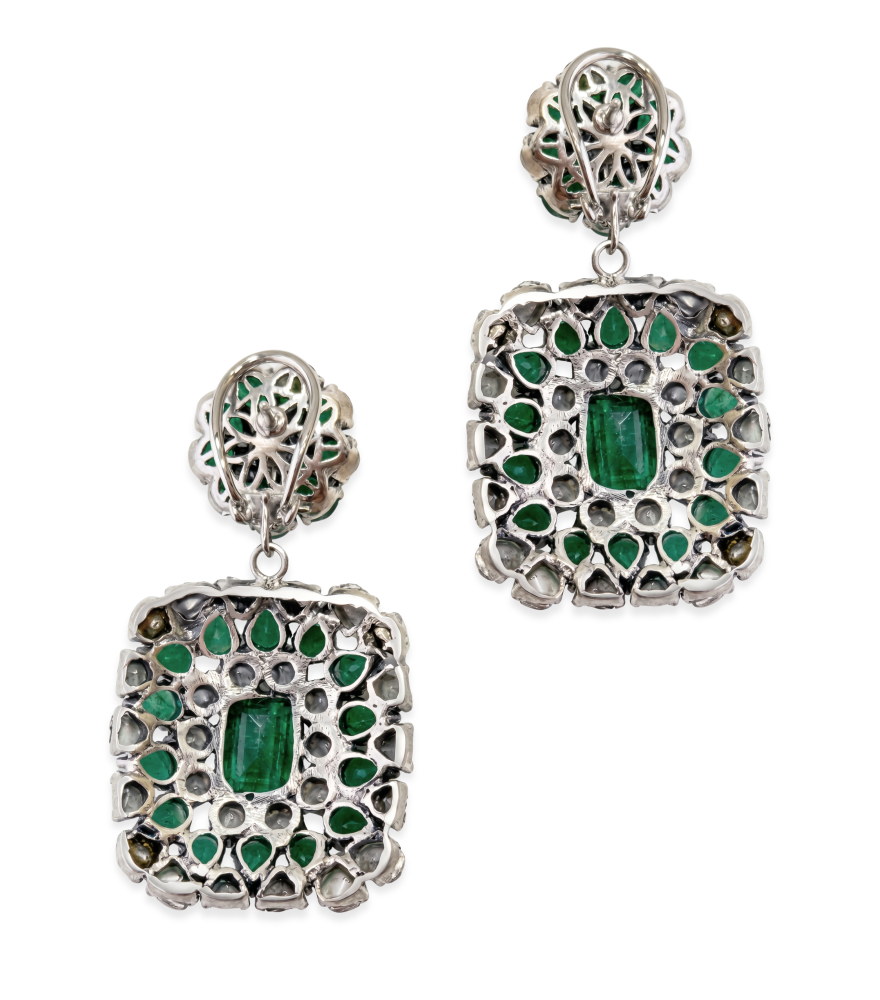 Rear View of Hiya Earrings Jewelry for Pierced Ears 18k Gold Plated 925 Sterling Silver One Size 37.7gms