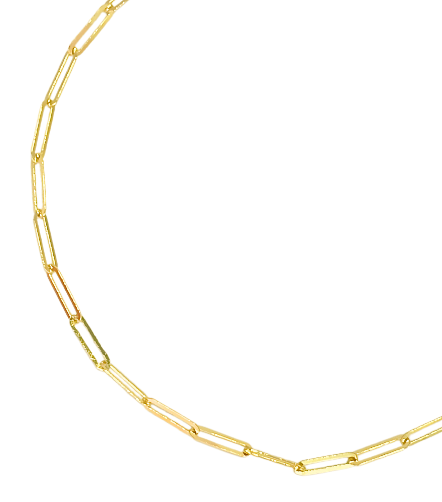 Aida Paper Clip Bracelet in 18K Gold
