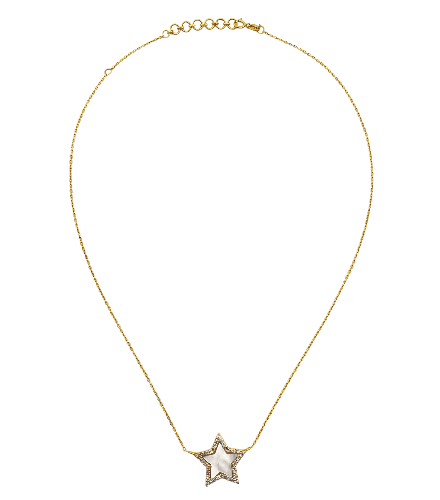 Nashira Diamond Necklace in 18k Gold