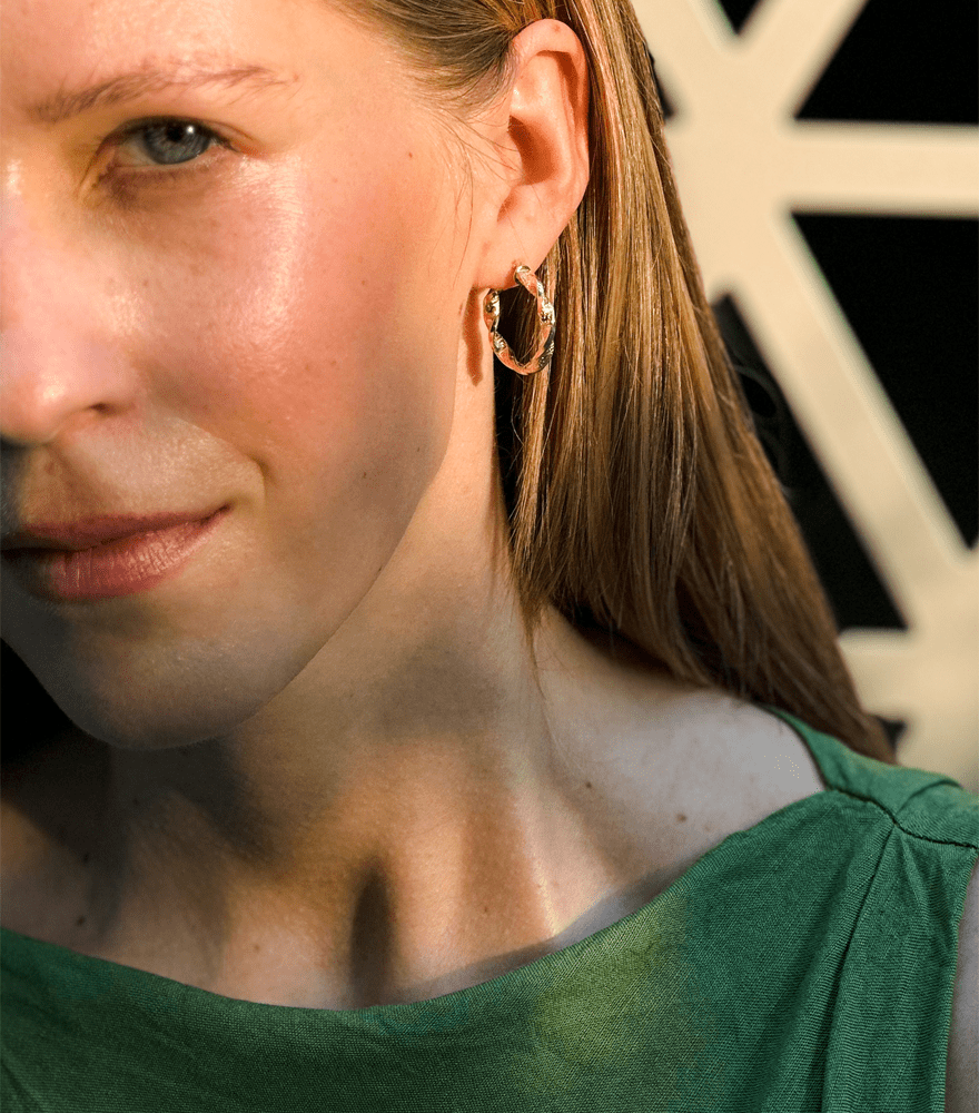 Chiara Hoop Earrings in 18k Yellow Gold