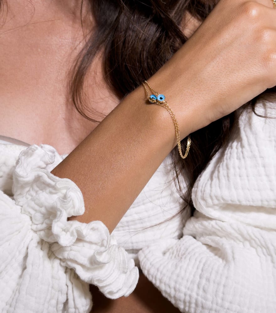Reem Protection Bracelet in 18k Yellow Gold