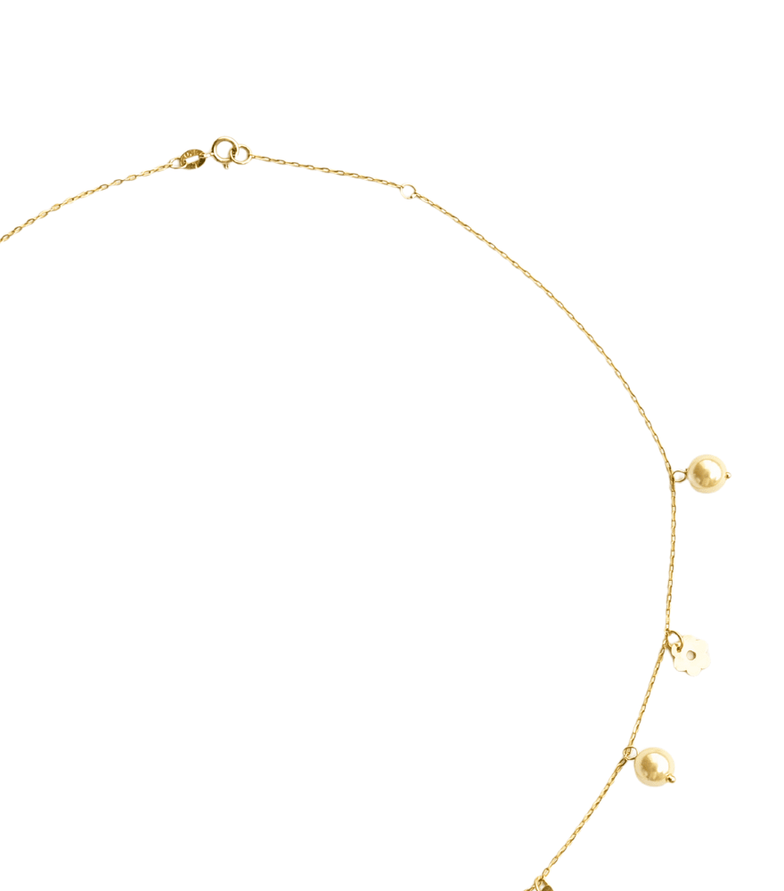 Farasha Charm Necklace in 18k Gold