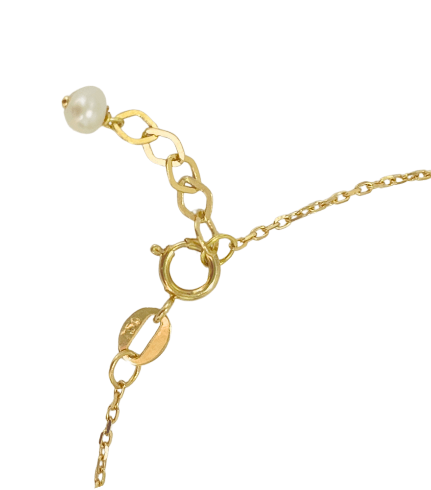 Elisa Pearl and Green Onyx Bracelet in 18K gold