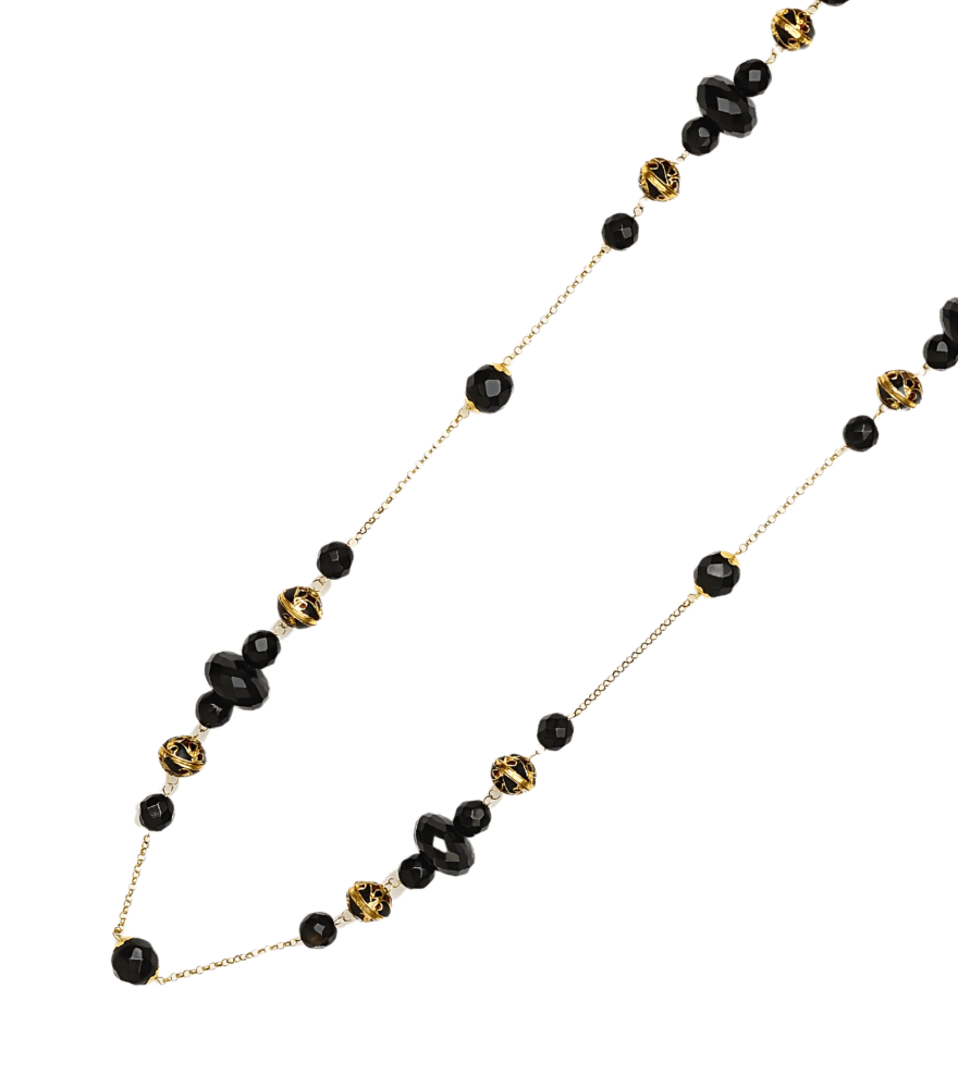 Ridhima Chalcedony Necklace in 18k Gold Plated Sterling Silver
