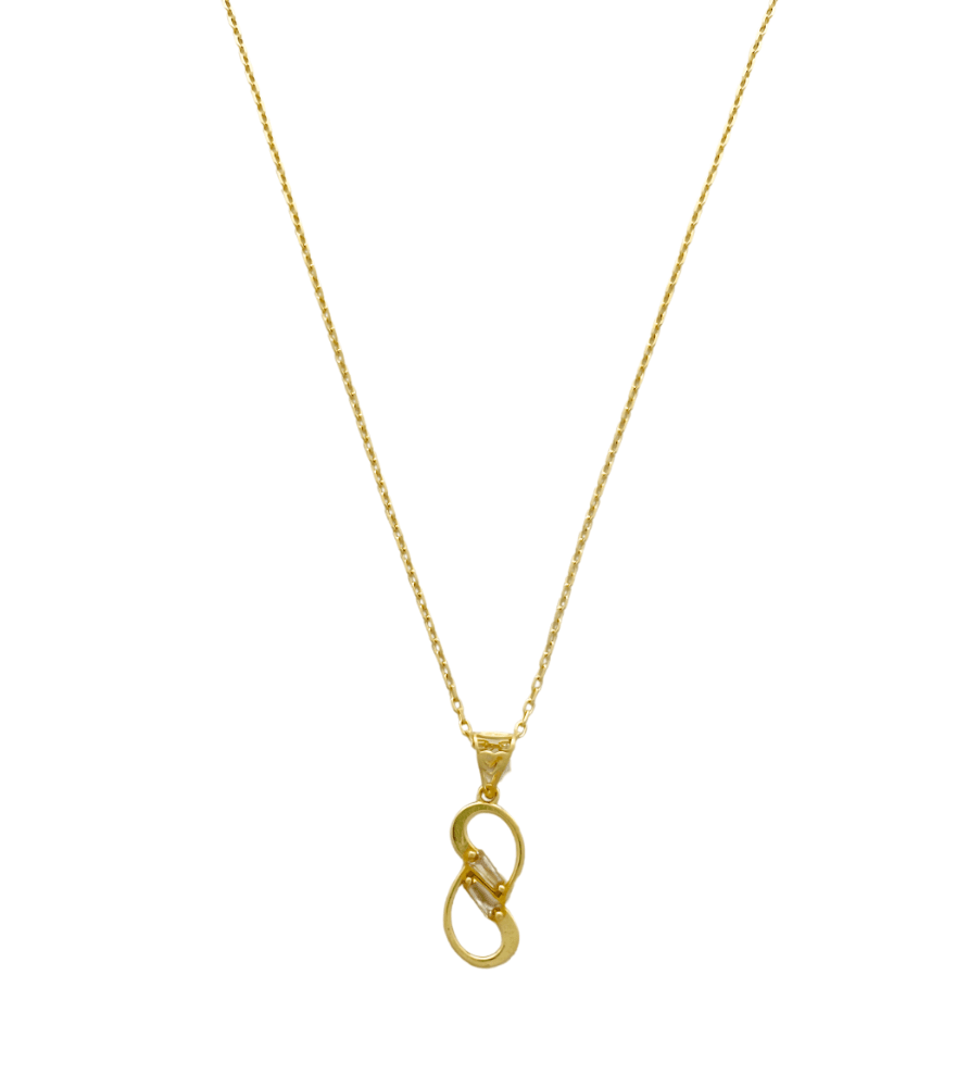 Infinity Pendant Necklace in 18K Gold