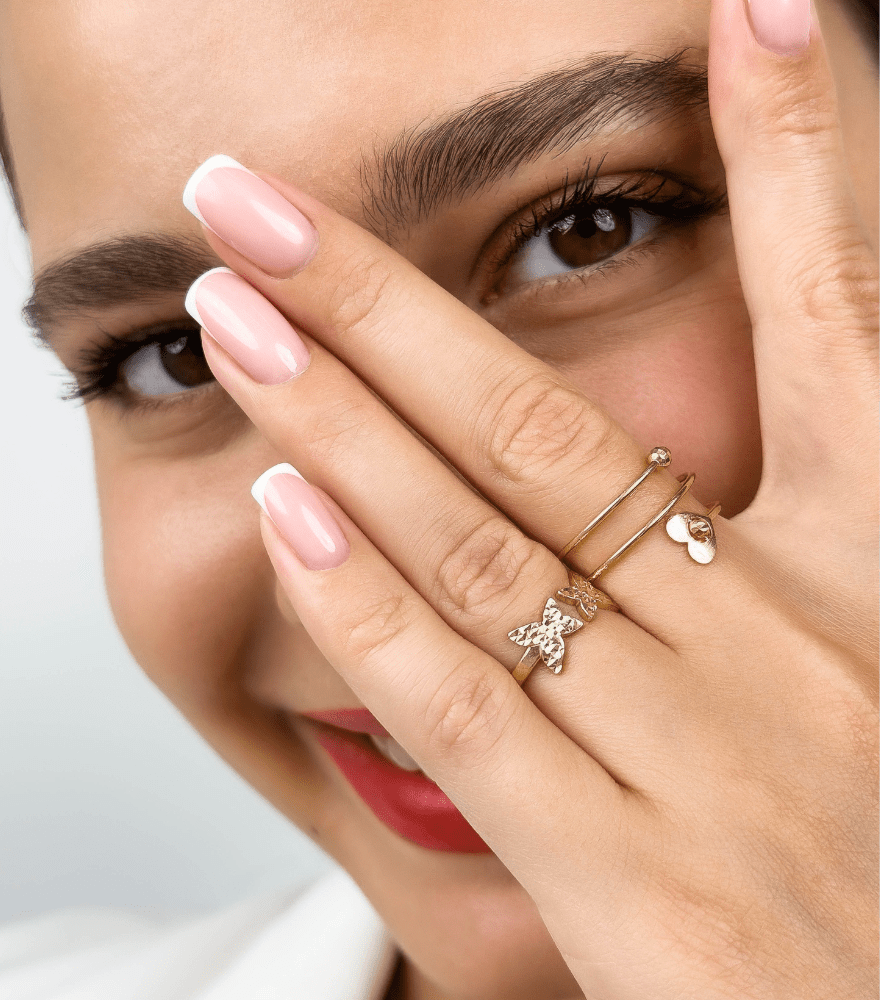 Golden Heart Spiral Ring in 18k Gold