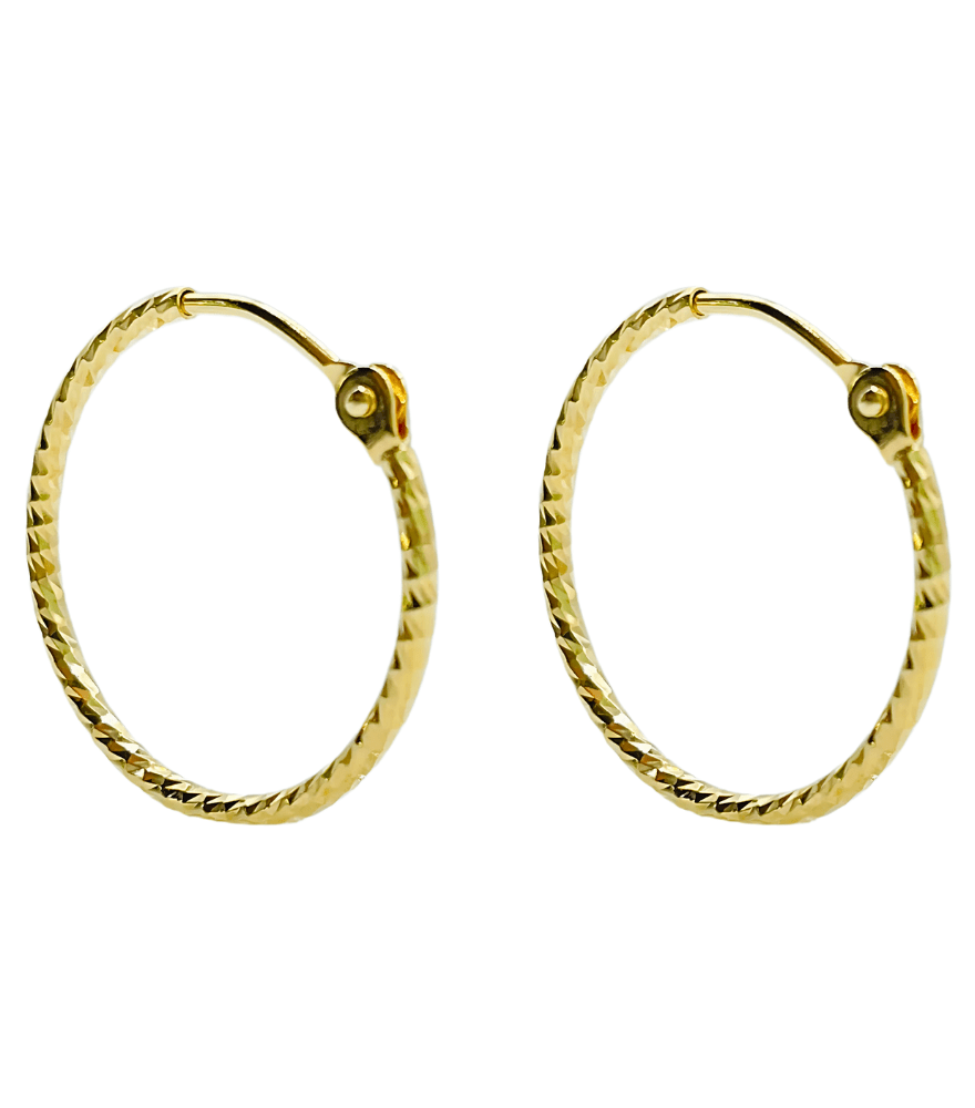 Hana Hoop Earrings in 18k Gold