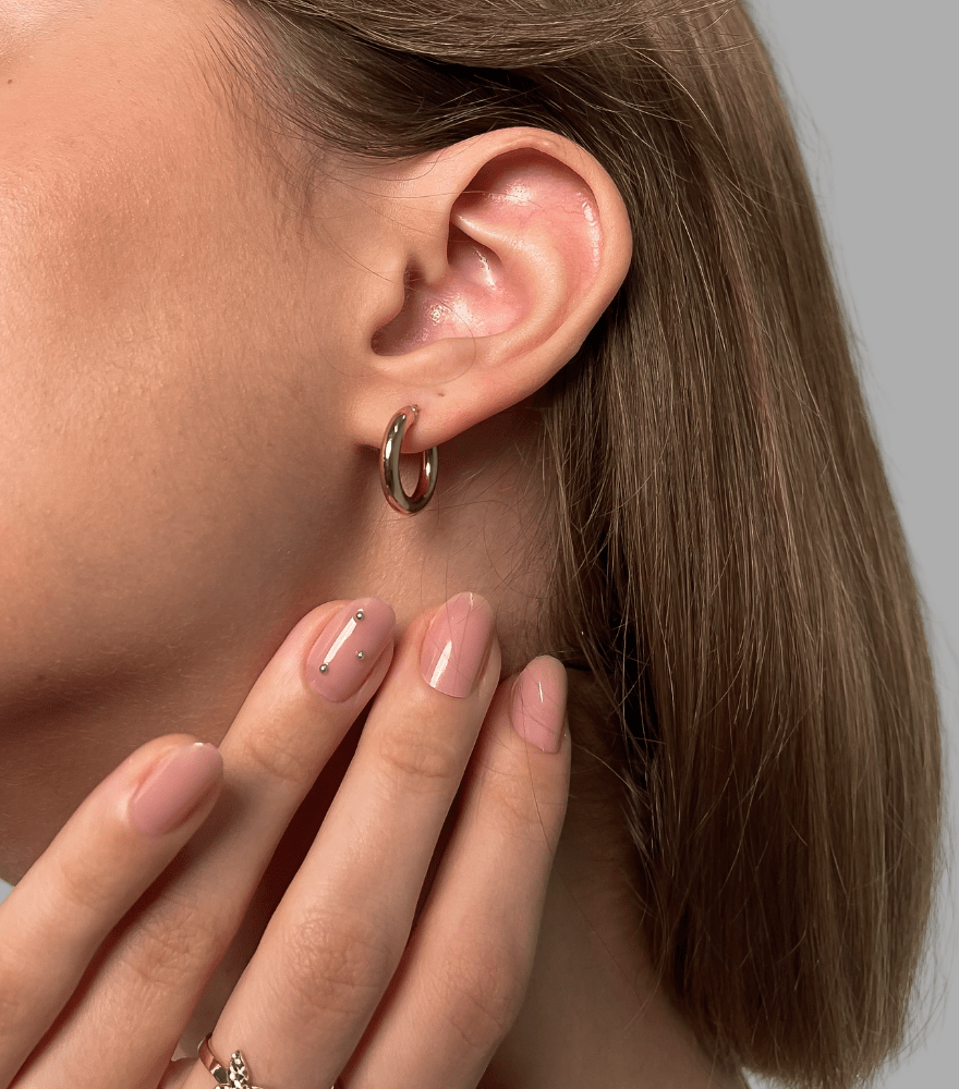 Piccola Hoop Earrings in 18k Yellow Gold