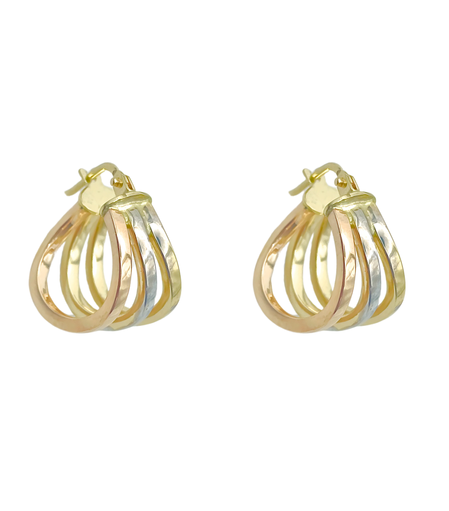 Zina Hoop Earrings in 18k Gold