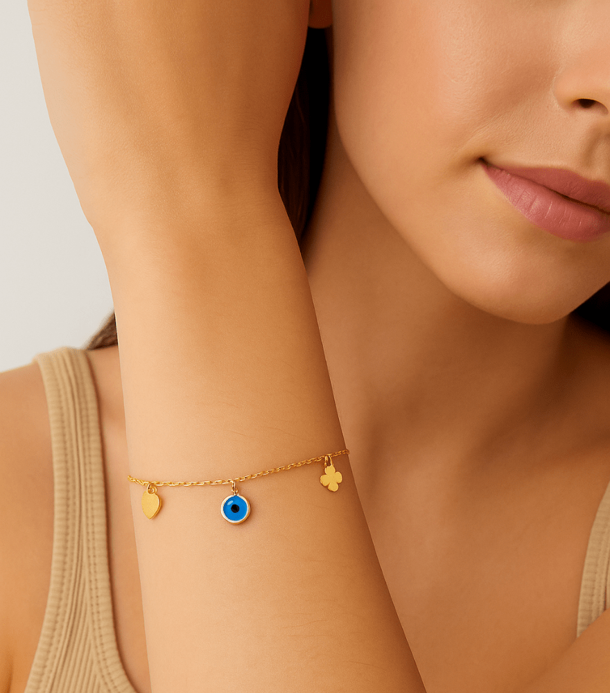 Jovie Lucky Charms Bracelet in 18k Gold