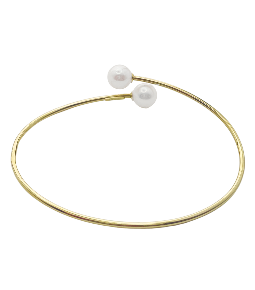 Pearla Bangle in 18K Gold
