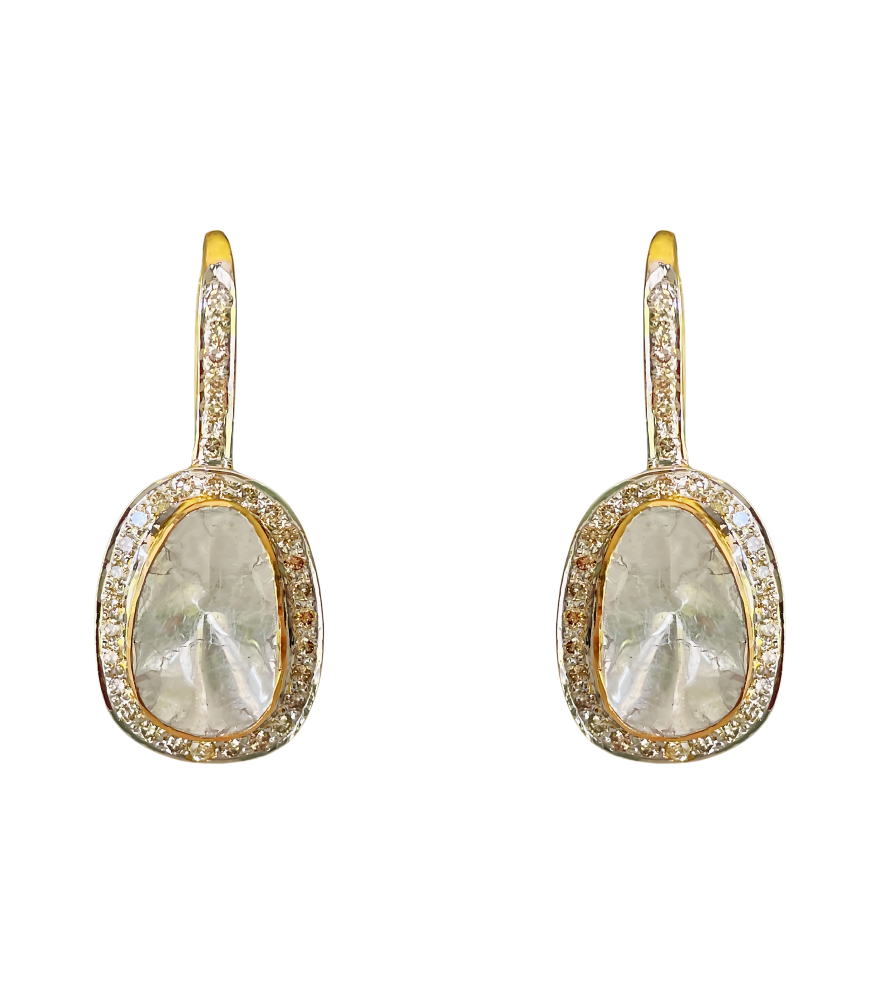 Sarah Diamond Earrings in 18k gold