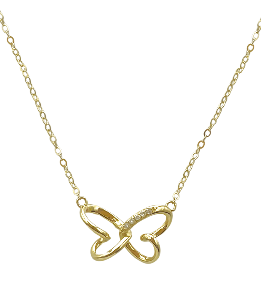 Faye diamond Necklace in 18k Gold