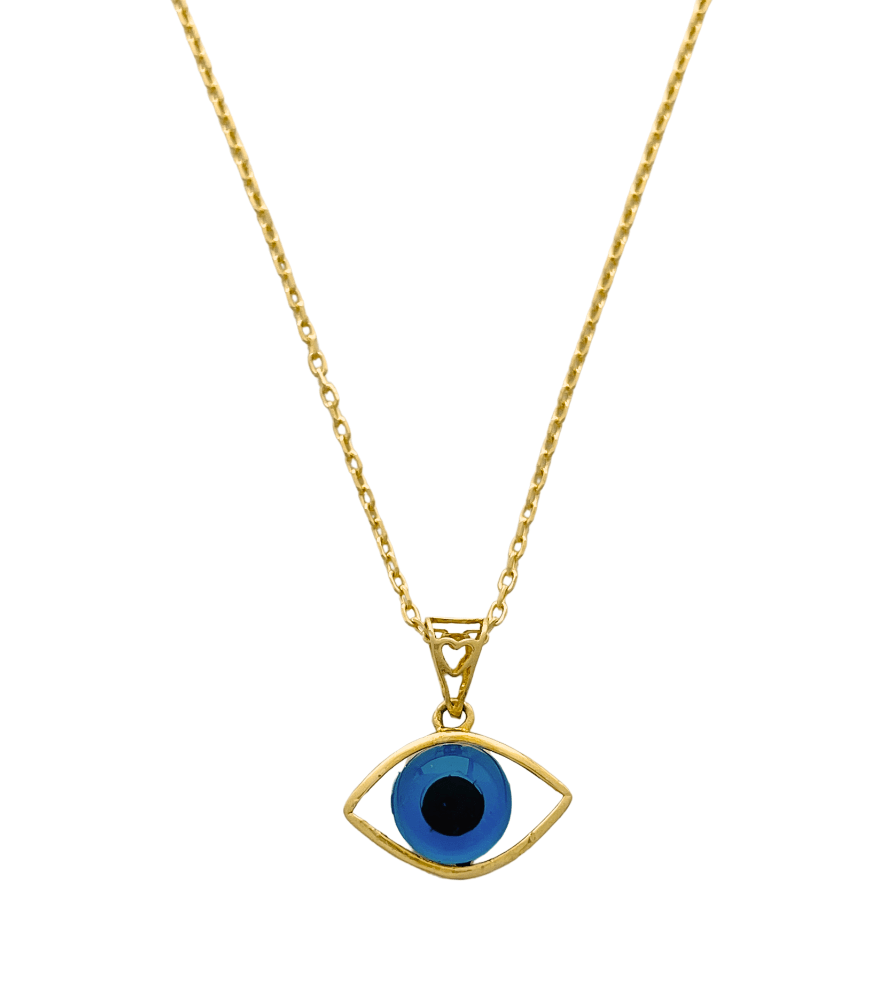 Ezra Protection Pendant Necklace in 18K Gold
