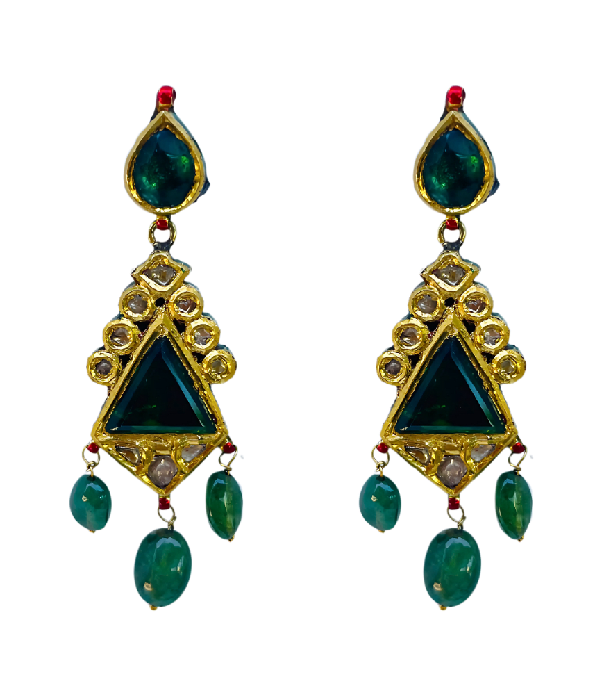 Aditi Polki Earrings in Gold