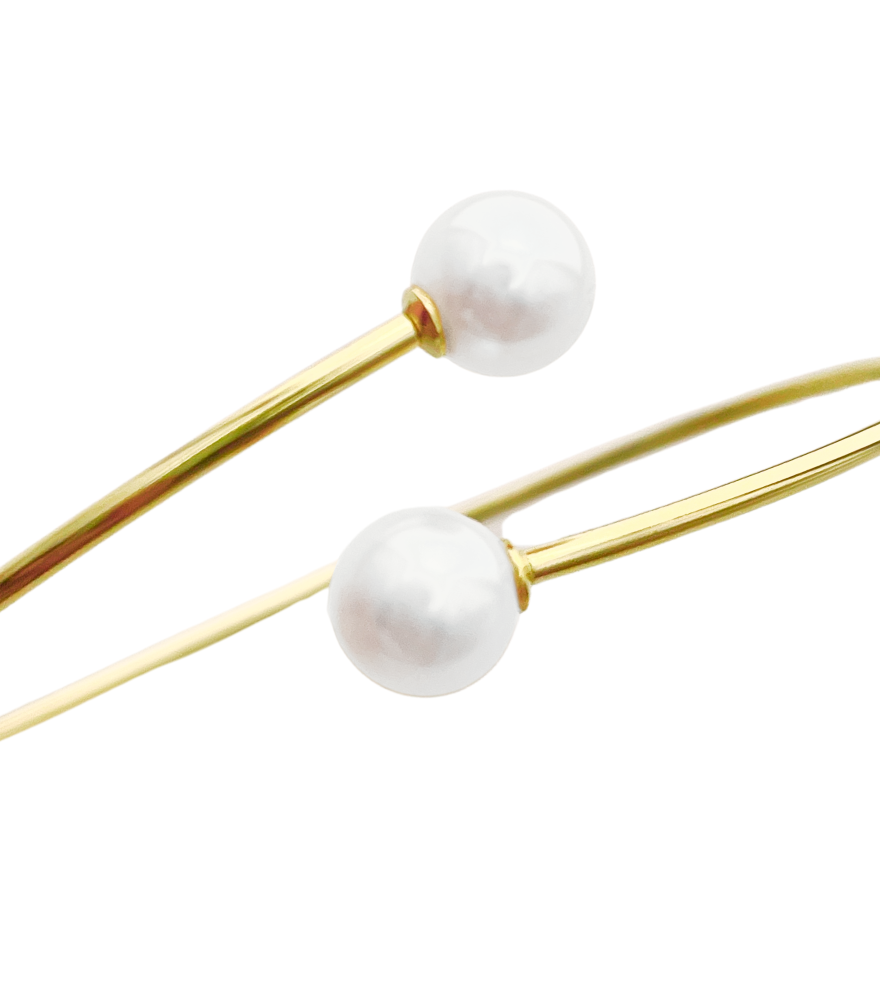 Pearla Bangle in 18K Gold